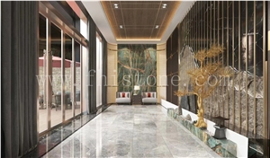 Rain Forest Green Marble  India Green Marble Slab And Tile