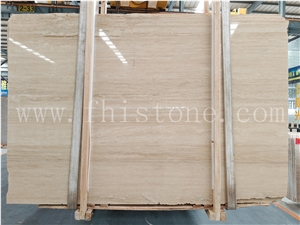 Super White Travertine Classic Light Travertine Vein Cut