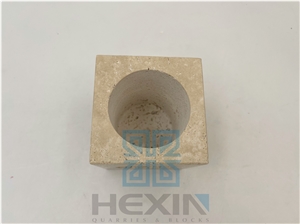 Beige Travertine Essential Oil Diffuser (Candle Burner)