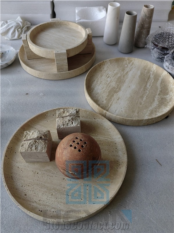 Red Travertine Incense Burner Aromatherapy Ball