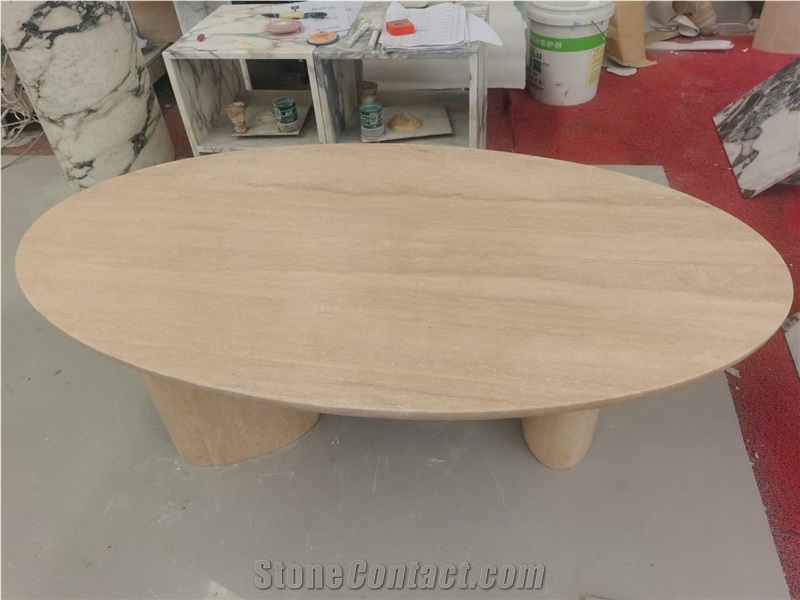 Roman Travertine Coffee Table