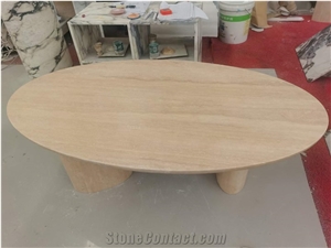 Roman Travertine Coffee Table