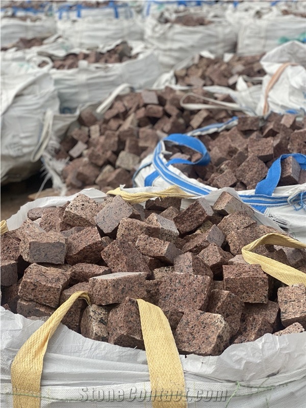 Red Granite Cobbles