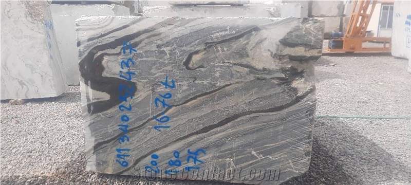 Silver Stream Marble Block