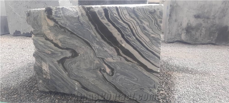 Silver Stream Marble Block