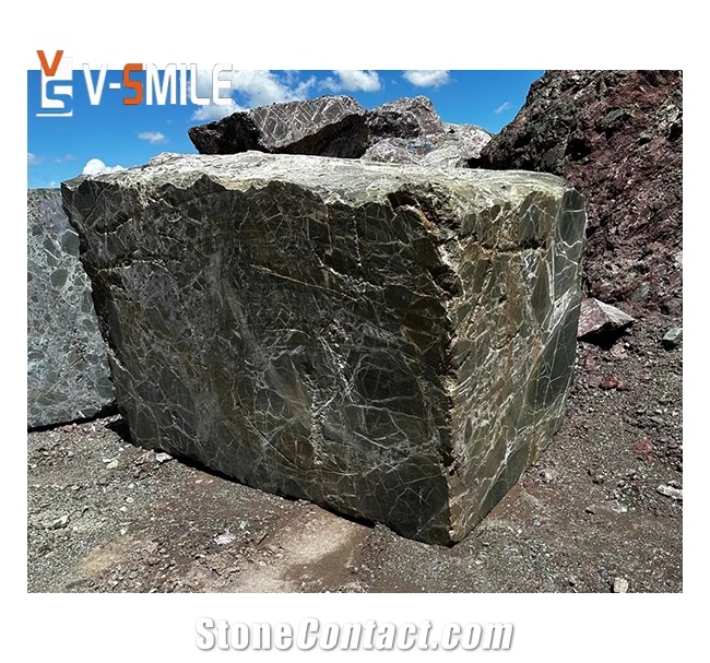 From Quarry Green Levanto Green Marble Raw Stone Block