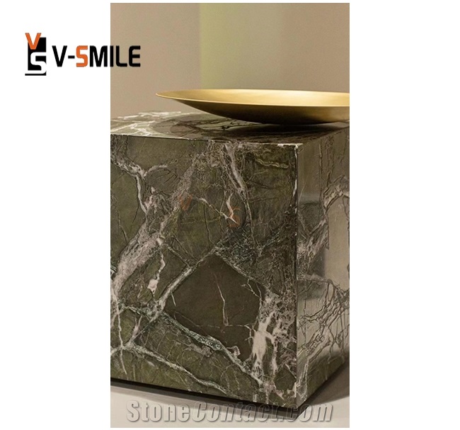 Home Furniture Green  Levanto Marble Top Dining Table