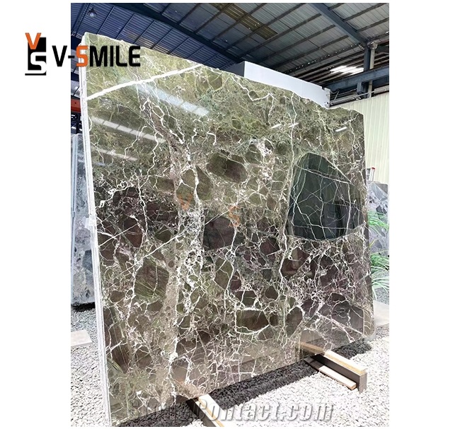 Home Furniture Green  Levanto Marble Top Dining Table
