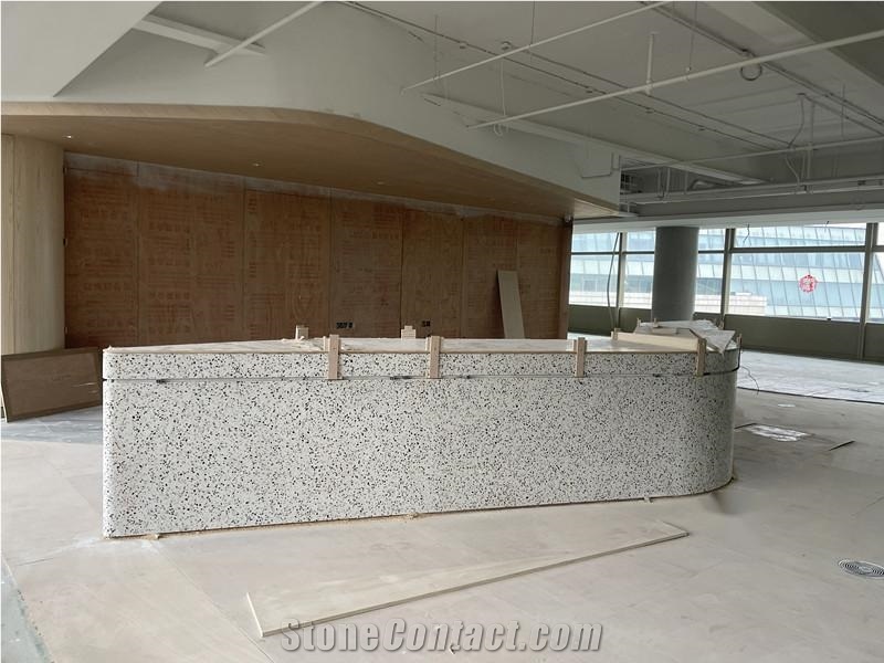 Curving Stone Reception Desk,Carving Stone Customized Desk