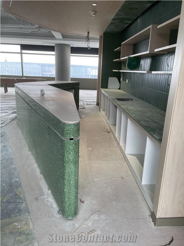 Curving Stone Reception Desk,Carving Stone Customized Desk