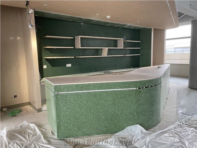 Curving Stone Reception Desk,Carving Stone Customized Desk