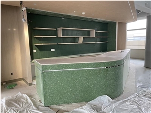 Curving Stone Reception Desk,Carving Stone Customized Desk