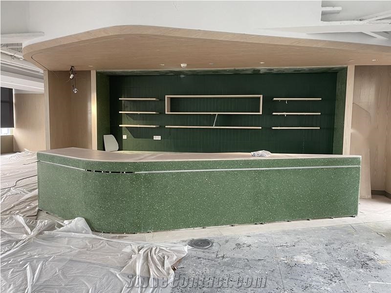 Curving Stone Reception Desk,Carving Stone Customized Desk