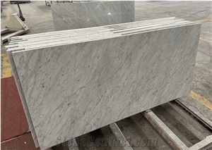 Carrara White Marble Tile Laminated With Honeycomb Backing