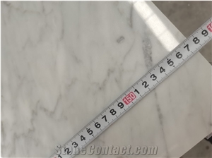 Carrara White Marble Tile Laminated With Honeycomb Backing