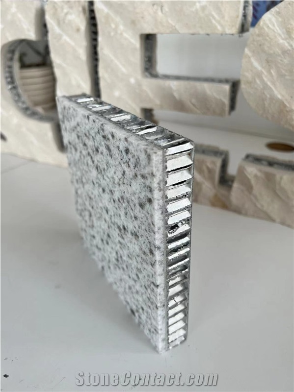 Grey Granite Tile Laminated Aluminum Honeycomb Backing