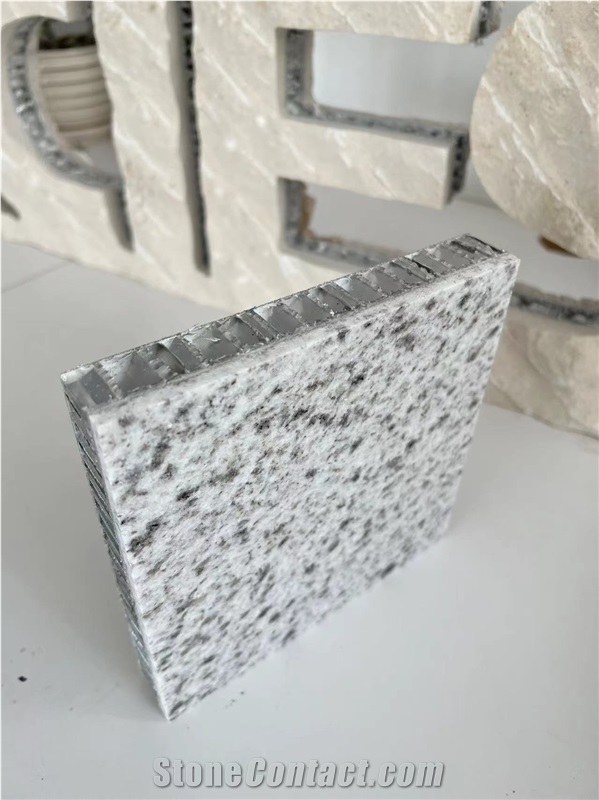 Grey Granite Tile Laminated Aluminum Honeycomb Backing