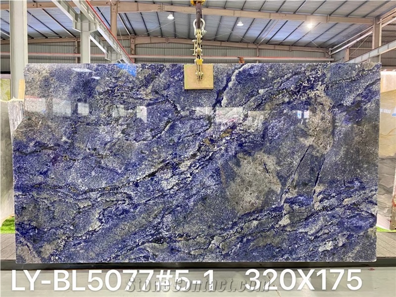 Azul Bahia Blue Granite Slab Tile For Wall