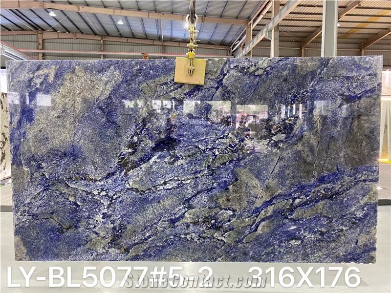 Azul Bahia Blue Granite Slab Tile For Wall