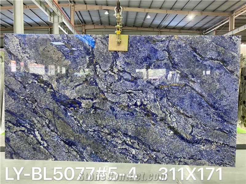 Azul Bahia Blue Granite Slab Tile For Wall