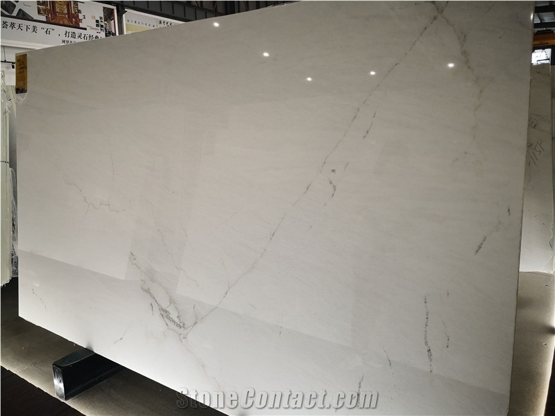 Bianco Everest White Marble Slab