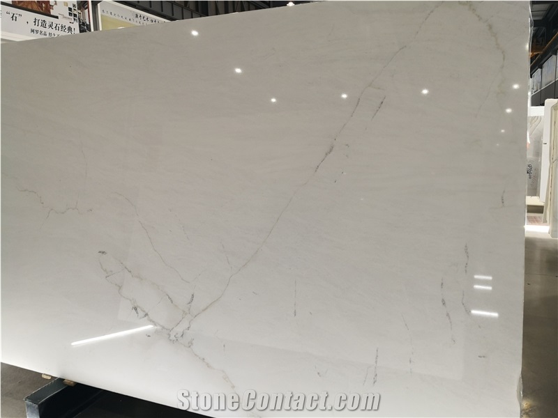 Bianco Everest White Marble Slab