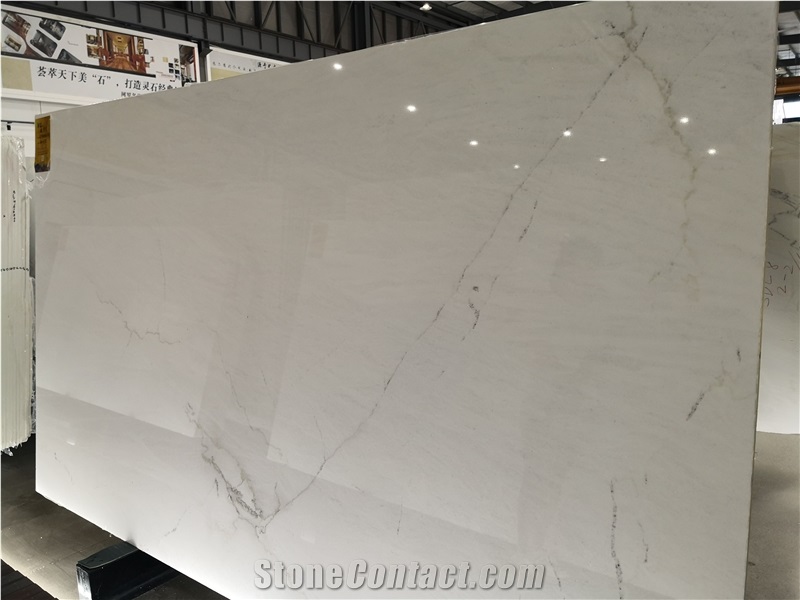 Bianco Everest White Marble Slab