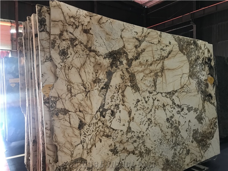 Blanc Du Blanc Yellow Granite Slabs Tile