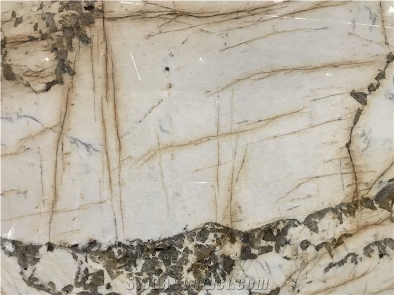 Blanc Du Blanc Yellow Granite Slabs Tile