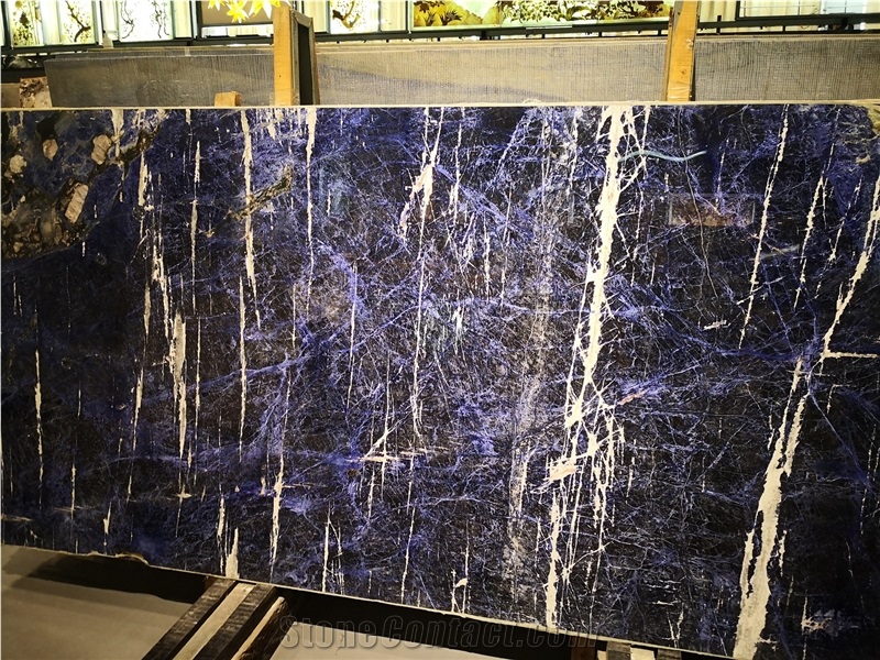 Blue Sodalite Granite Slab Tile