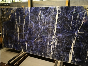 Blue Sodalite Granite Slab Tile