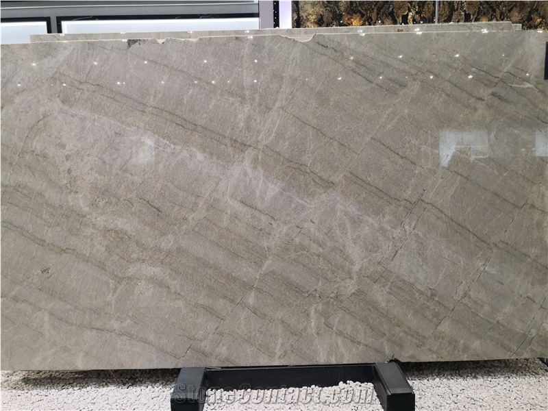 Brazil Allure Grey Quartzite Slab Tile For Wall And Floor