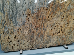 Brazil Amarillo Jaguar Granite Slab Tile For Wall And Floor