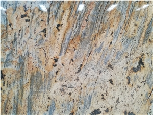 Brazil Amarillo Jaguar Granite Slab Tile For Wall And Floor