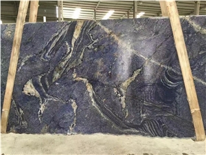 Brazil Azul Bahia Blue Granite Slab Tile Good For Wall