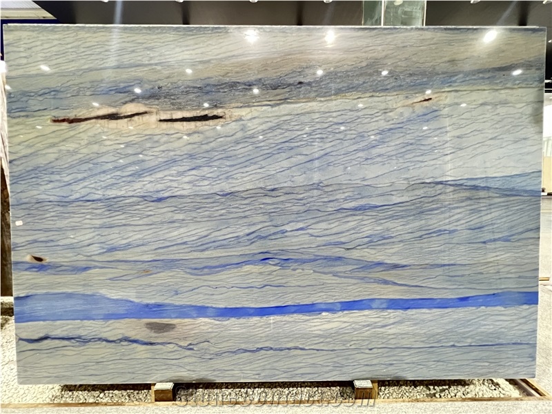 Brazil Azul Macaubas Quartize Slab Luxury Quartize