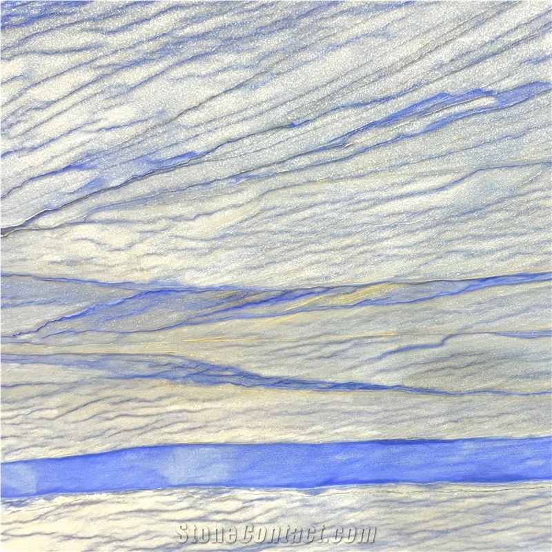 Brazil Azul Macaubas Quartize Slab Luxury Quartize
