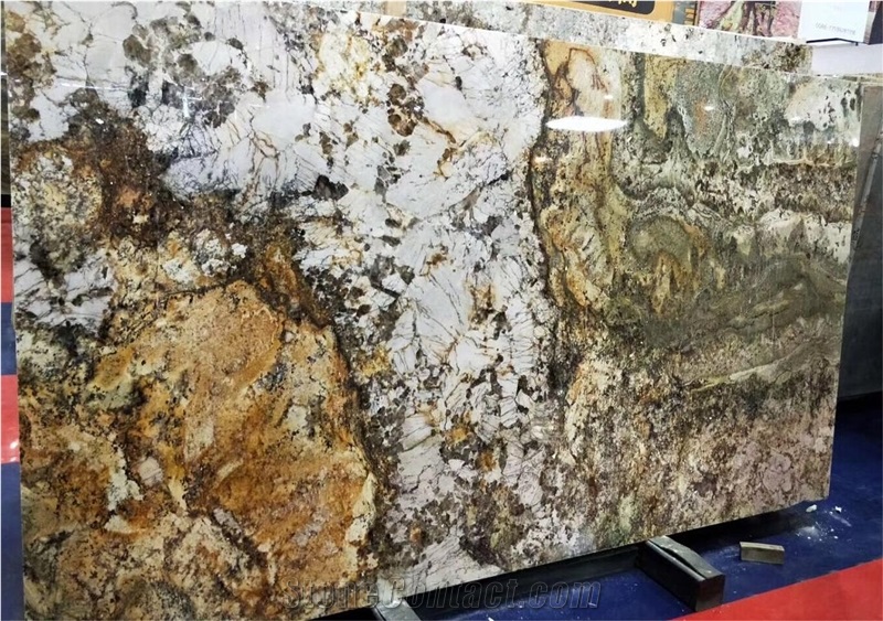 Brazil Baricatto Yellow Granite Slab Tile