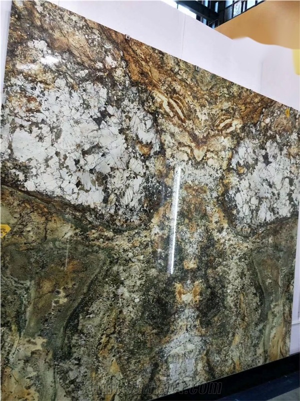 Brazil Baricatto Yellow Granite Slab Tile