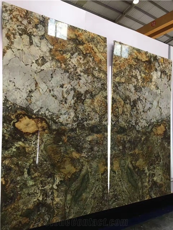 Brazil Baricatto Yellow Granite Slab Tile