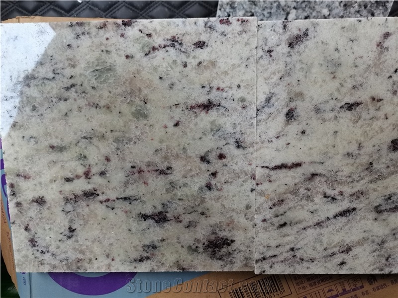 Brazil Bianco Ornamental White Granite Slab Tile