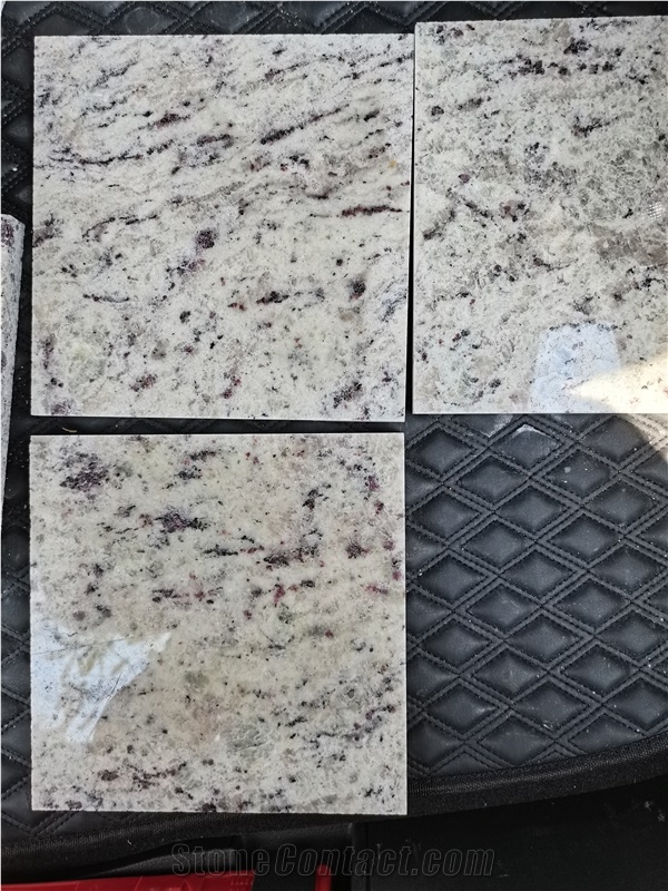 Brazil Bianco Ornamental White Granite Slab Tile