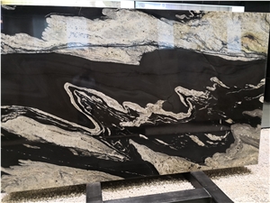 Brazil Copacabana Black Quartize Slab Tile
