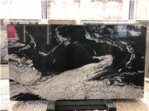 Brazil Copacabana Black Quartize Slab Tile
