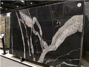 Brazil Copacabana Black Quartize Slab Tile