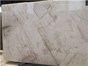 Brazil Cristallo White Quartzite Slab Tile