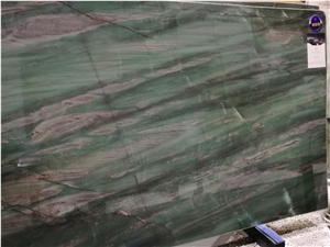 Brazil Emerald Green Quartize Slab Tile