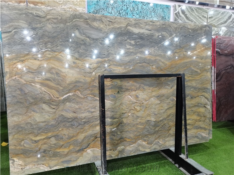 Brazil Fusion Blue Quartzite Slab