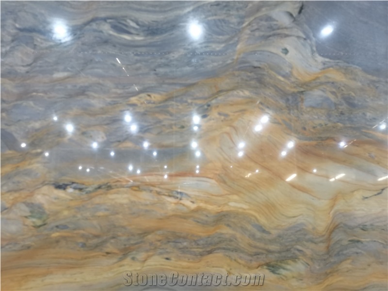 Brazil Fusion Blue Quartzite Slab