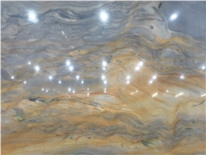 Brazil Fusion Blue Quartzite Slab